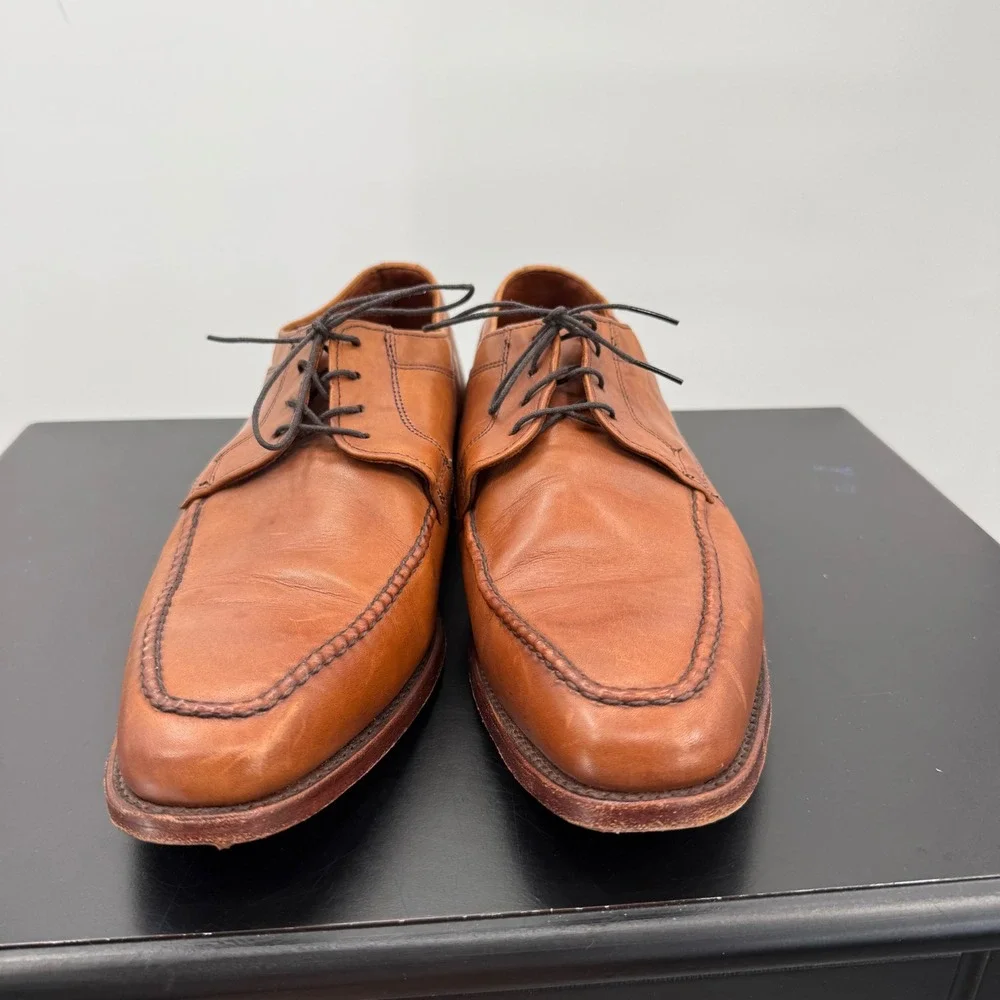Allen Edmonds LaSalle Derby Mens 11.5 D Brown Good Split Toe Leather 3920